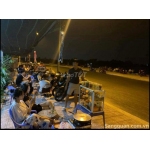 Sang quán cafe bờ kè ngã Ba sông, kết hợp võng